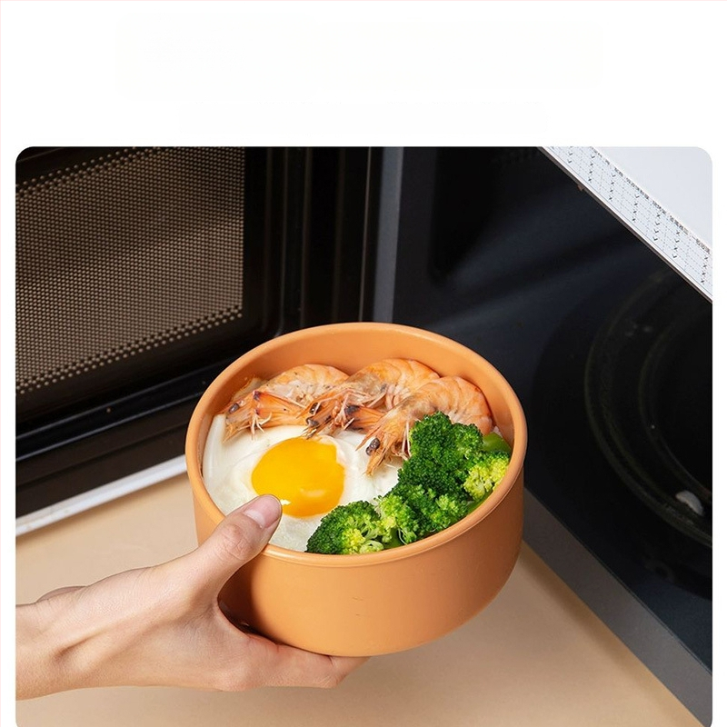 Kör alakú szilikon ebédes doboz, mikrohullámú sütőben használható, magas hőállóságú, élelmiszer-minőségű Bento doboz