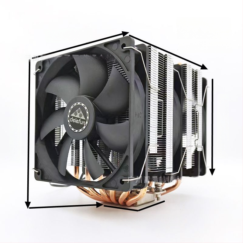 Ψύκτης CPU με διπλό πύργο, 6 σωλήνες μεταφοράς θερμότητας, 1800 RPM, υδραυλικά ρουλεμάν, RGB συγχρονισμός 5V, USB 4 διεπαφή