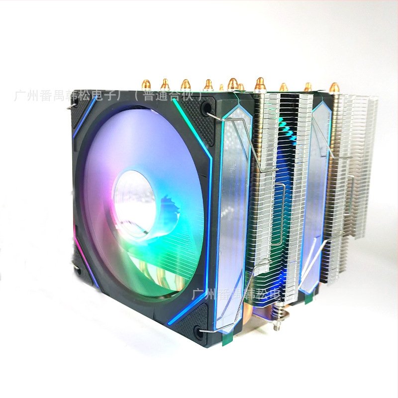 Ψύκτης CPU με διπλό πύργο, 6 σωλήνες μεταφοράς θερμότητας, 1800 RPM, υδραυλικά ρουλεμάν, RGB συγχρονισμός 5V, USB 4 διεπαφή