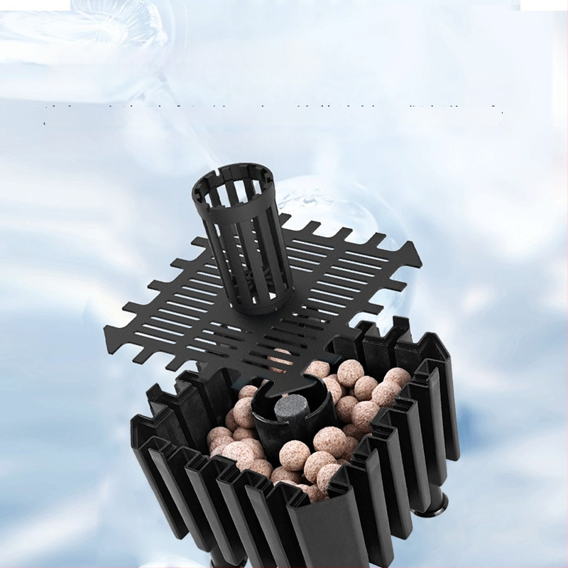 Okysličovacia pumpa pre akvárium s integrovaným filtrom, z plastu, vhodná pre sladkovodné aj morské ryby