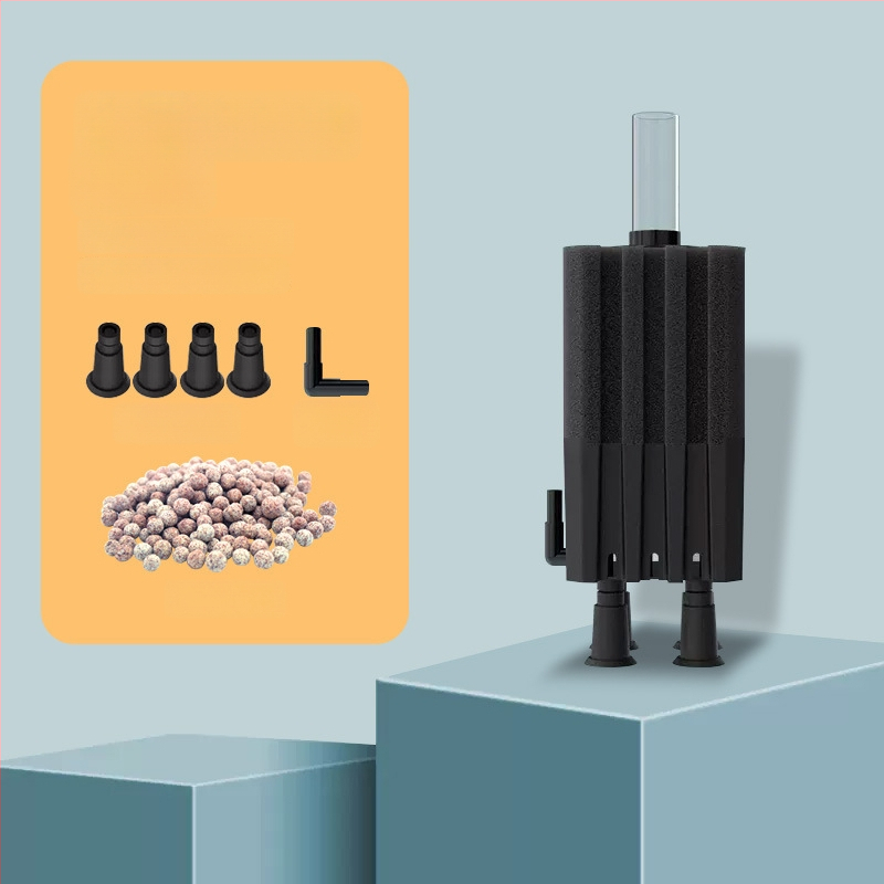 Okysličovacia pumpa pre akvárium s integrovaným filtrom, z plastu, vhodná pre sladkovodné aj morské ryby