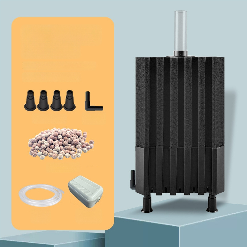 Okysličovacia pumpa pre akvárium s integrovaným filtrom, z plastu, vhodná pre sladkovodné aj morské ryby