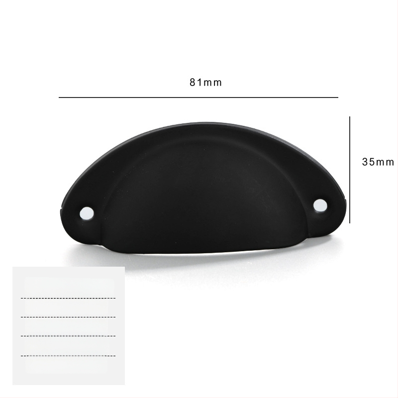 Железна антична дръжка за чекмедже с формата на черупка, Jingmao 001, леене под налягане, стил Нов китайски