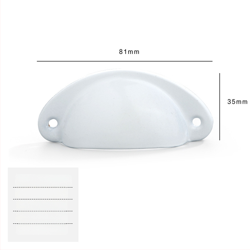 Железна антична дръжка за чекмедже с формата на черупка, Jingmao 001, леене под налягане, стил Нов китайски