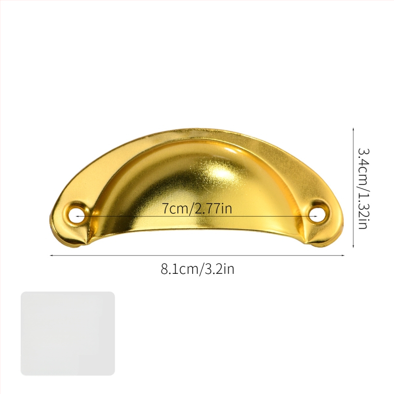 Железна антична дръжка за чекмедже с формата на черупка, Jingmao 001, леене под налягане, стил Нов китайски