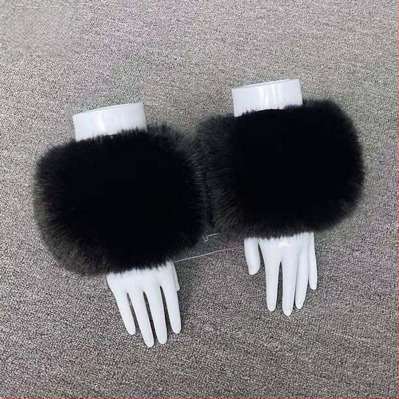 Unisex μανσέτες καρπού από συνθετική γούνα, κορεατικό στυλ, για χειμώνα/φθινοπώρο, μάρκα Yimo