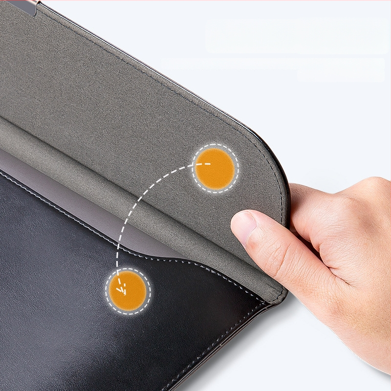 MacBook Pro/Air belső zseb tok, PU bőr, boríték-stílusú kialakítás