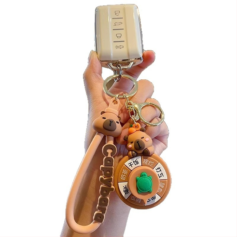 Ключодържател капибара плюшен в карикатурен стил — марка Friendly, код HQ, материал плюш