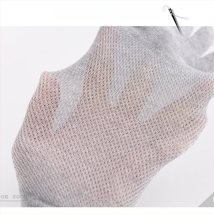 Мъжки чорапи за пръсти, невидими, дишащ памук, едноцветни, къс глезен, абсорбират изпотяването