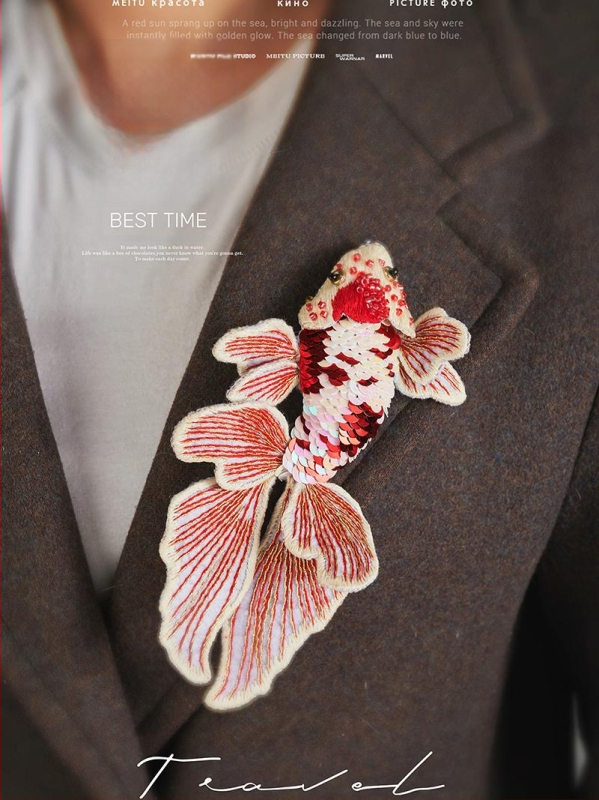 Неръждаем стомана ключодържател-подвеска – DIY комплект за бродерия в японски/корейски стил