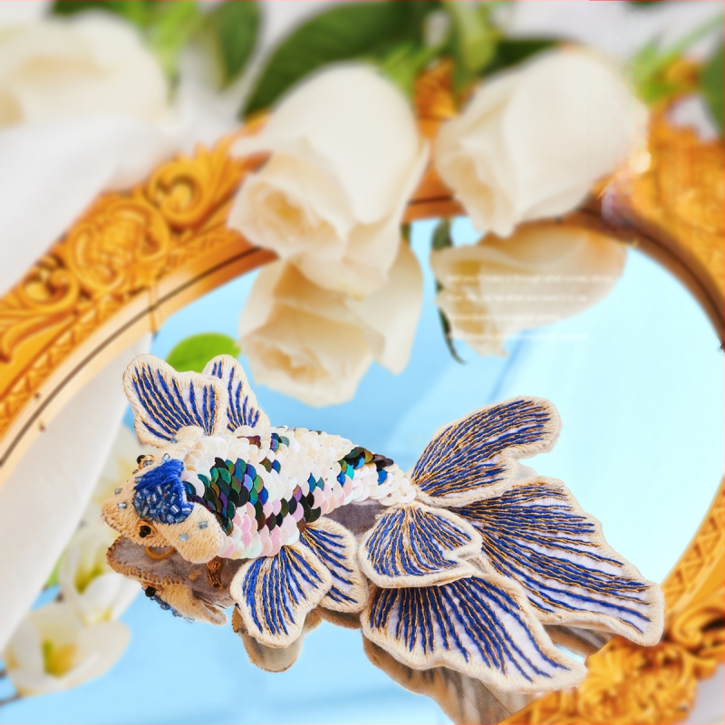 Неръждаем стомана ключодържател-подвеска – DIY комплект за бродерия в японски/корейски стил