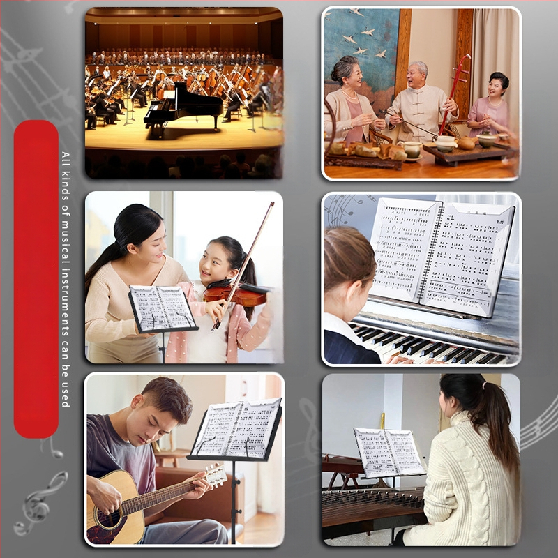 A4 partitúra kötő, PP anyag, lazán fűzhető partitúrákhoz