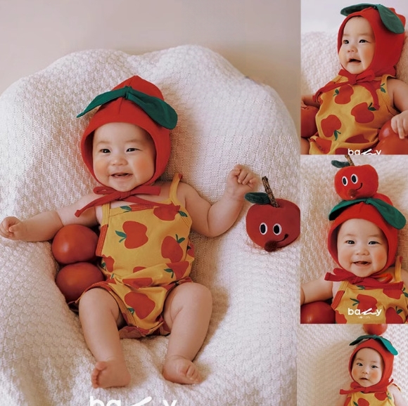 Újszülött fotózáshoz készülő ruhaszett, 100% pamut, ujj nélküli, uniszex, több darabból álló készlet kapucnival, rajzfilm virág mintával