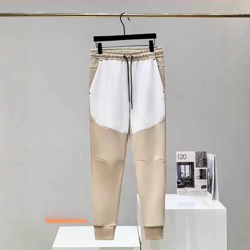 Férfi pamut kötött sport- és edző nadrág, szűk szabás, 350 g/m² anyag, őszi szezon