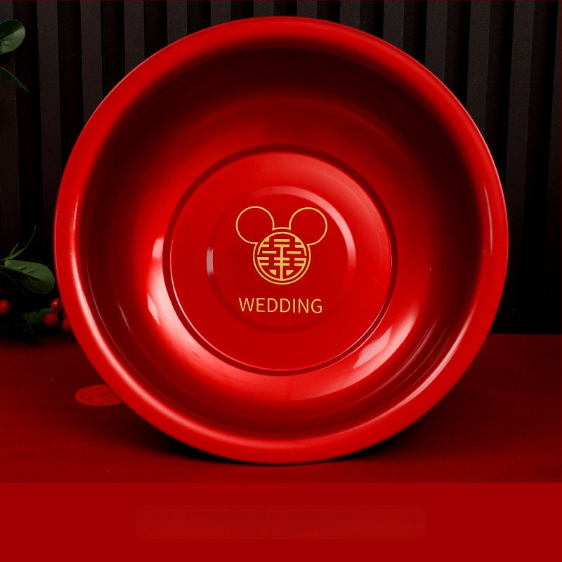 Chuan Ge Rozsdamentes acél arcmosó tálak, pár, esküvői ünnepségre