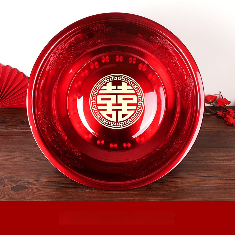 Chuan Ge Rozsdamentes acél arcmosó tálak, pár, esküvői ünnepségre