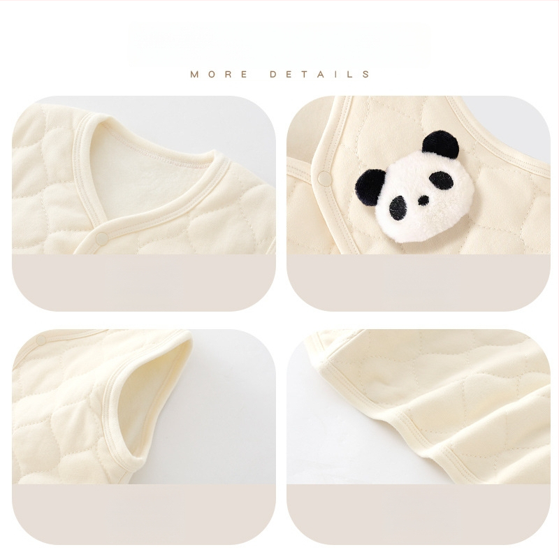 Παιδικό γιλέκο, ύφασμα 95% βαμβάκι, απλός σχεδιασμός, για ηλικίες 1–3 ετών, Άνοιξη 2025.