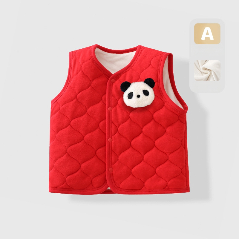 Παιδικό γιλέκο, ύφασμα 95% βαμβάκι, απλός σχεδιασμός, για ηλικίες 1–3 ετών, Άνοιξη 2025.