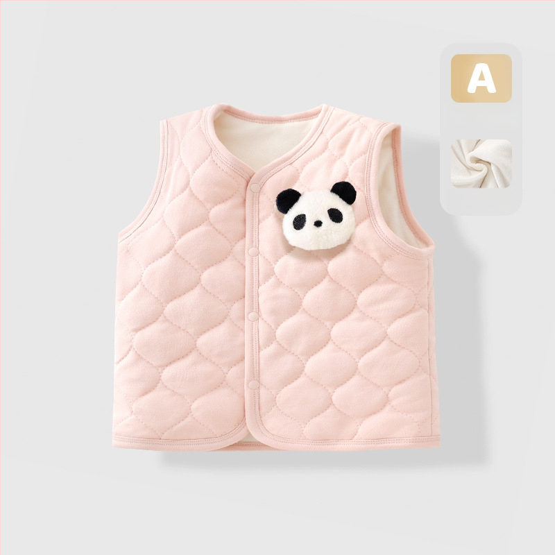 Παιδικό γιλέκο, ύφασμα 95% βαμβάκι, απλός σχεδιασμός, για ηλικίες 1–3 ετών, Άνοιξη 2025.