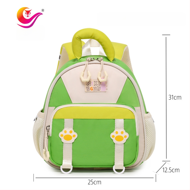 Detský ultraľahký batoh z polyesteru, priedušný, vodeodolný, s krivými ramennými popruhmi