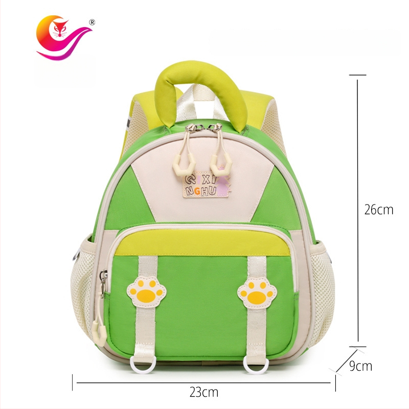 Detský ultraľahký batoh z polyesteru, priedušný, vodeodolný, s krivými ramennými popruhmi