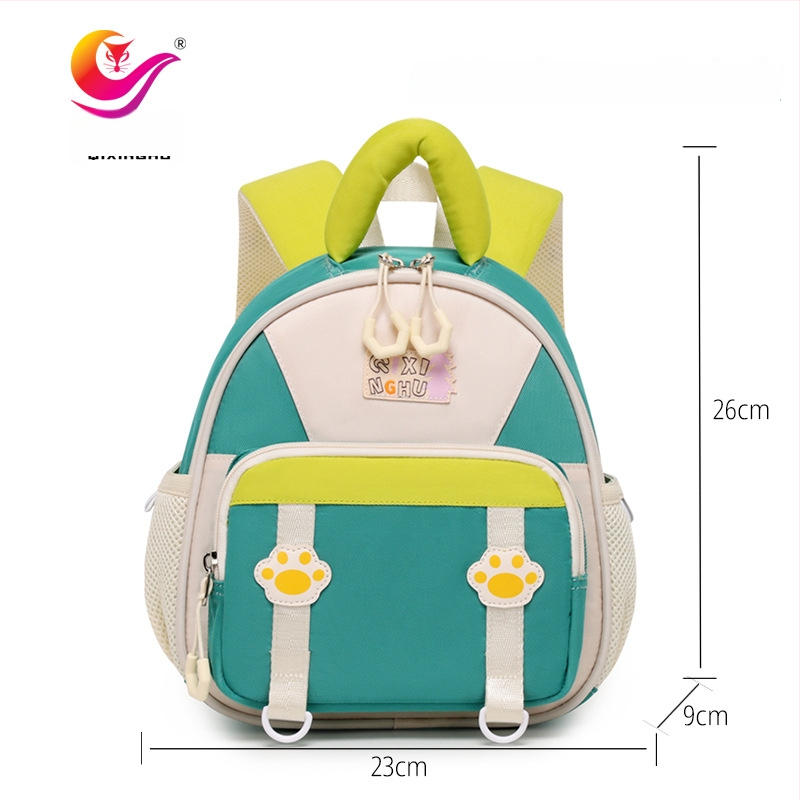 Detský ultraľahký batoh z polyesteru, priedušný, vodeodolný, s krivými ramennými popruhmi