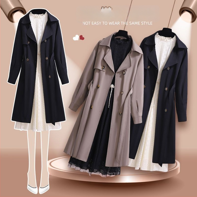 Trenčkot z chenille, golier typu saka, princezné rukávy, štýl kráľovnej sestry, jar 2025