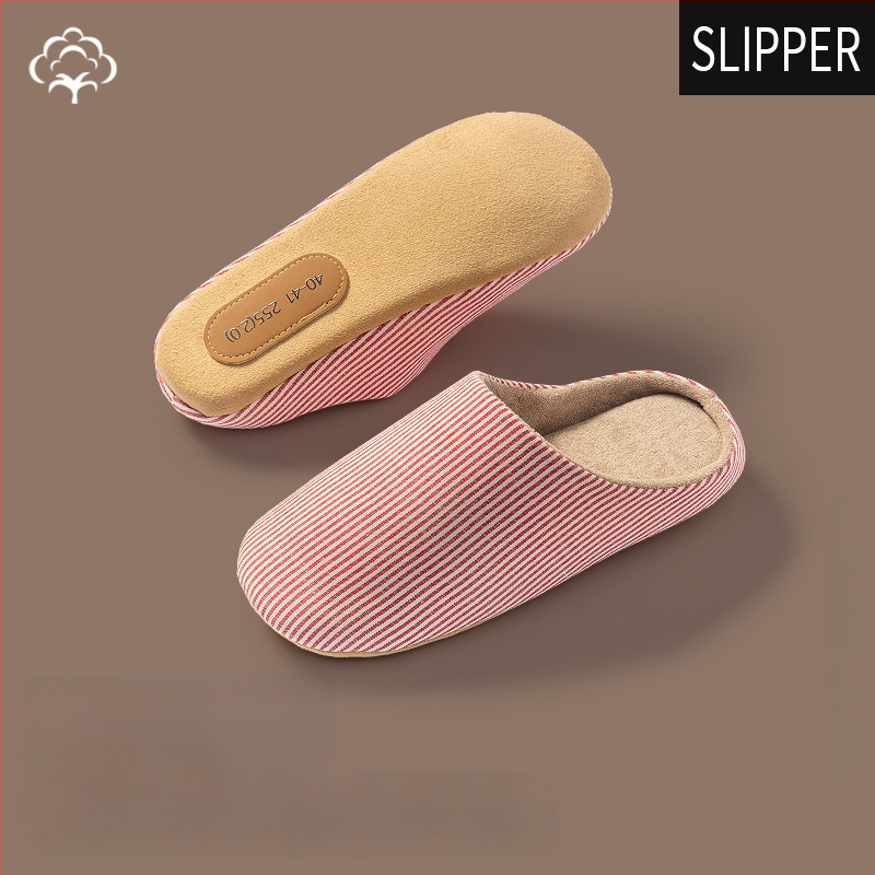 Papuci de interior pentru bărbați din nubuk, cu talpă antiderapantă, slip-on, model de iarnă 2025.