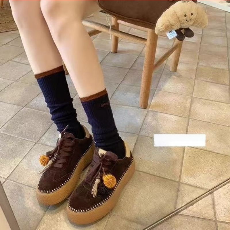 Γυναικεία αθλητικά παπούτσια με κορδόνια, επάνω μέρος nubuk από δέρμα βοοειδών, καθημερινή χρήση (χαμηλό προφίλ, καουτσούκ σόλα, ανθεκτικά στη φθορά)