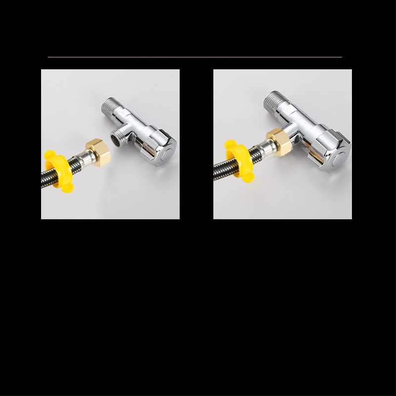 Ανοξείδωτος πλεγμένος σωλήνας εισόδου νερού με σύνδεση με βίδες — 0–90°C, 1.0 MPa, κατάλληλος για τουαλέτες και θερμαντήρες νερού