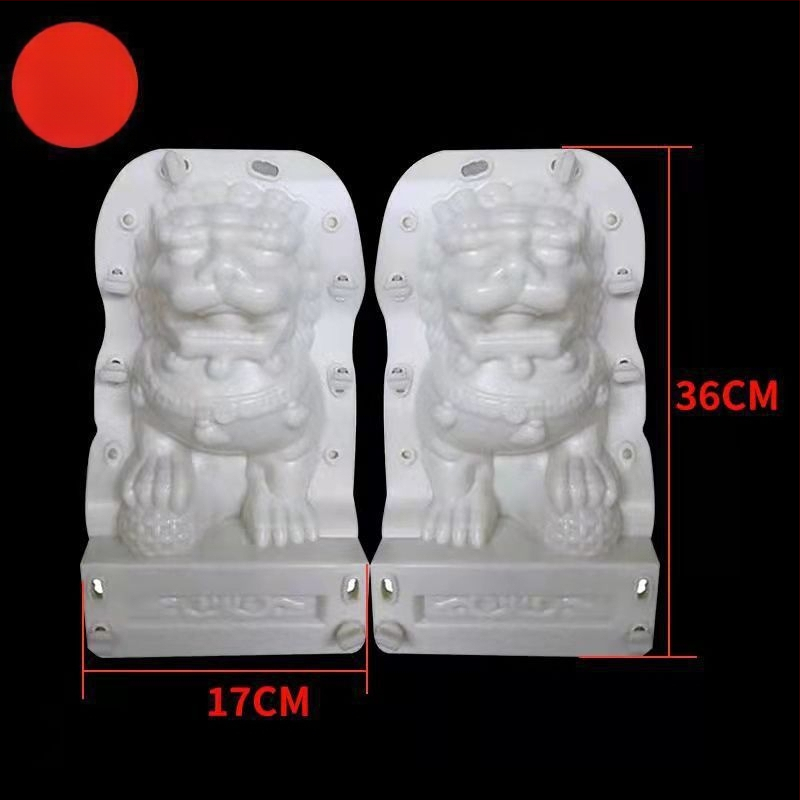 Cement díszforma – Európai stílusú római oszlop, galamb, hím és nőstény oroszlánok, erkélykorlát gömbdísz