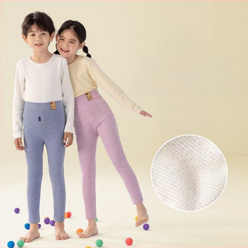 Παιδικά παντελόνια από Mulberry μετάξι για άνοιξη-φθινόπωρο, λεπτά, υψηλή μέση, ελαστική εσωτερική επένδυση από μαλλί βελούδο, ζεστά για αγόρια και κορίτσια (πληροφορίες: κύριο υλικό - Mulberry μετάξι; όνομα υφάσματος - μαλλί; περιεχόμενο κύριου υλικού - 0