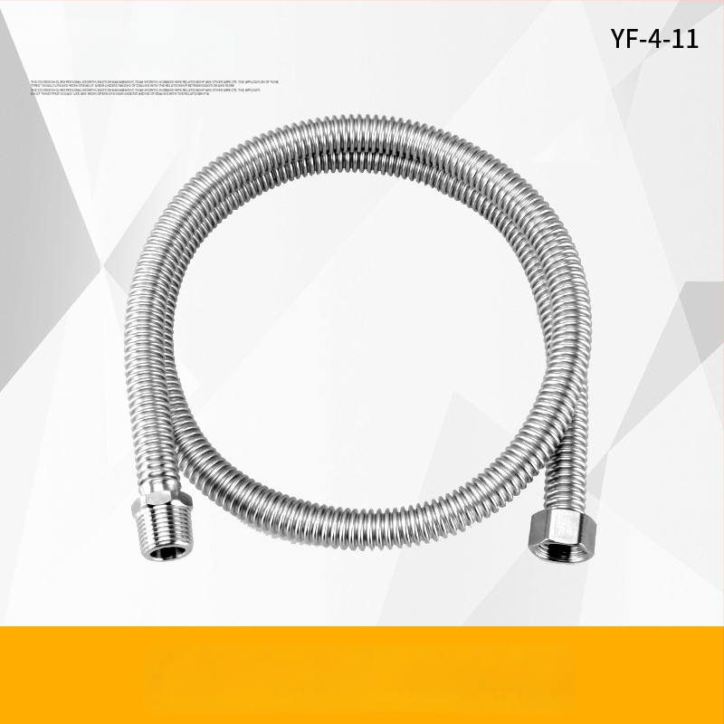 304 ανοξείδωτος εύκαμπτος σωλήνας εισόδου με εσωτερικές και εξωτερικές βίδες για παροχή νερού σε θερμοσίφωνα και WC; 1,6 MPa πίεση, 100°C μέγ. θερμοκρασία