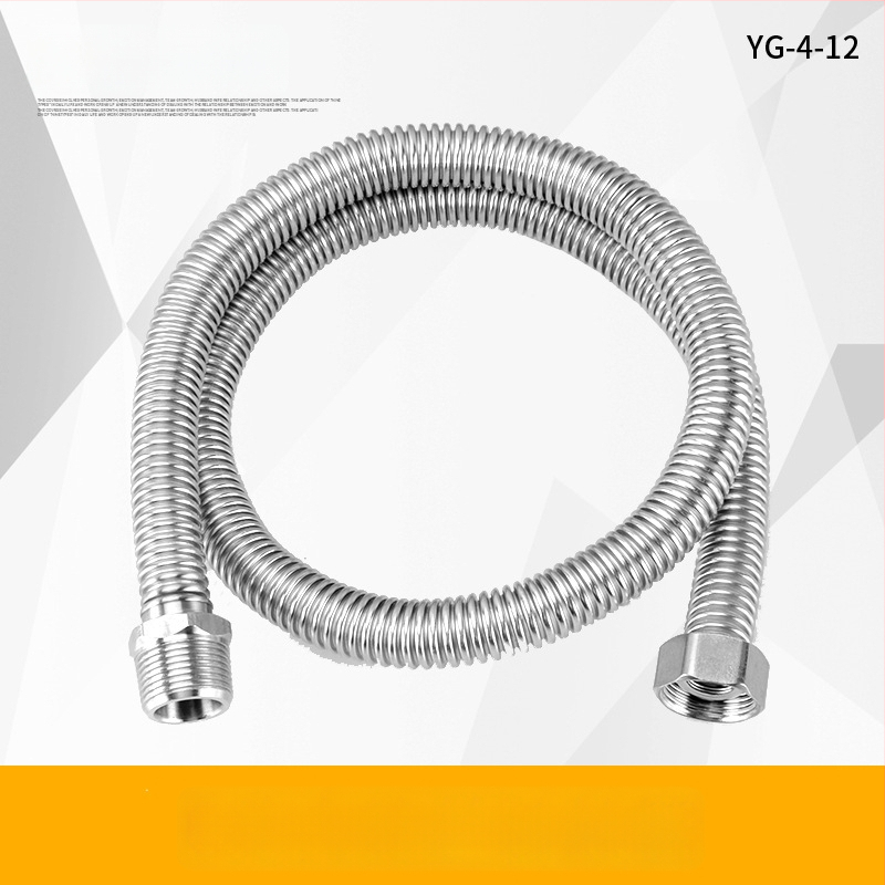 304 ανοξείδωτος εύκαμπτος σωλήνας εισόδου με εσωτερικές και εξωτερικές βίδες για παροχή νερού σε θερμοσίφωνα και WC; 1,6 MPa πίεση, 100°C μέγ. θερμοκρασία