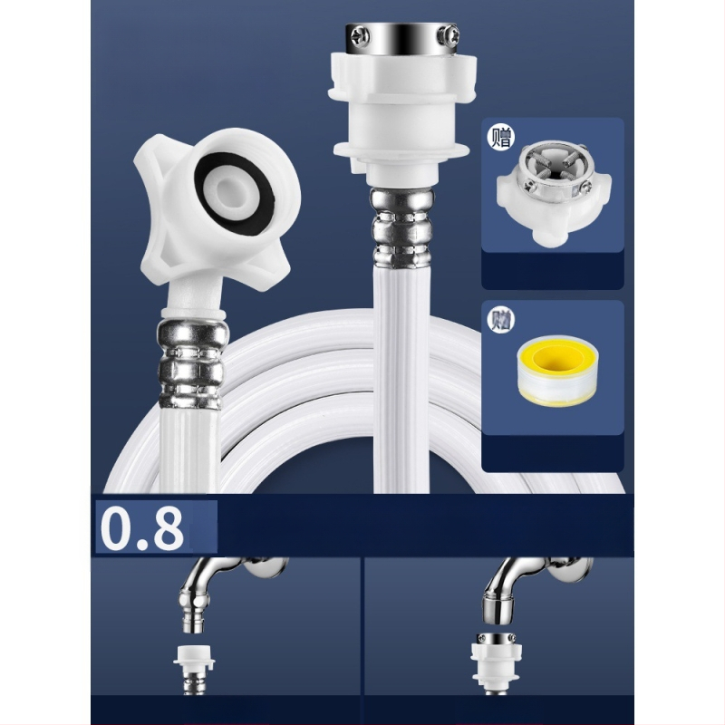 Εκρηξιοπροστατευμένος εκτεταμένος σωλήνας παροχής νερού πλυντηρίου, PVC, μοντέλο 004, φορητή σύνδεση, θερμοκρασία λειτουργίας 180°C