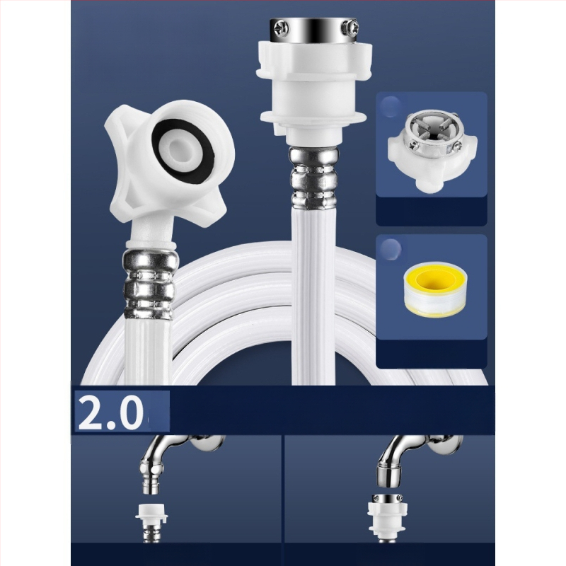 Εκρηξιοπροστατευμένος εκτεταμένος σωλήνας παροχής νερού πλυντηρίου, PVC, μοντέλο 004, φορητή σύνδεση, θερμοκρασία λειτουργίας 180°C