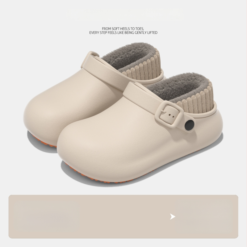 Ανδρικές και γυναικείες χειμερινές παντόφλες με αντιολισθητική, αδιάβροχη PU επάνω και PU σόλα, παχιά κατασκευή