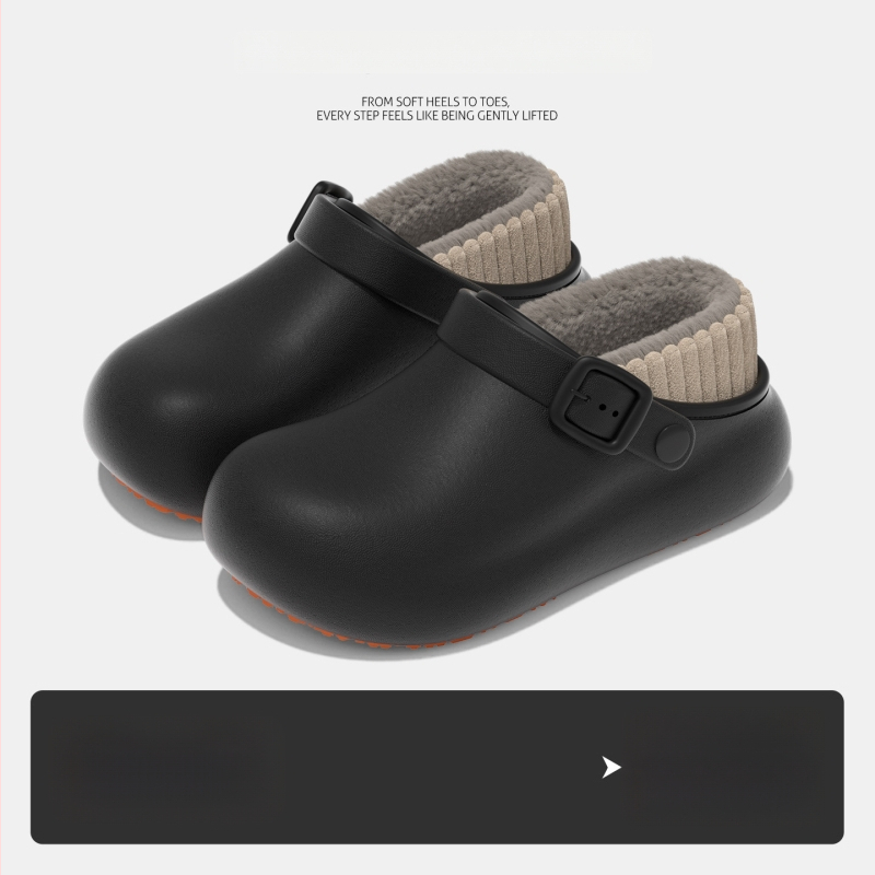 Ανδρικές και γυναικείες χειμερινές παντόφλες με αντιολισθητική, αδιάβροχη PU επάνω και PU σόλα, παχιά κατασκευή