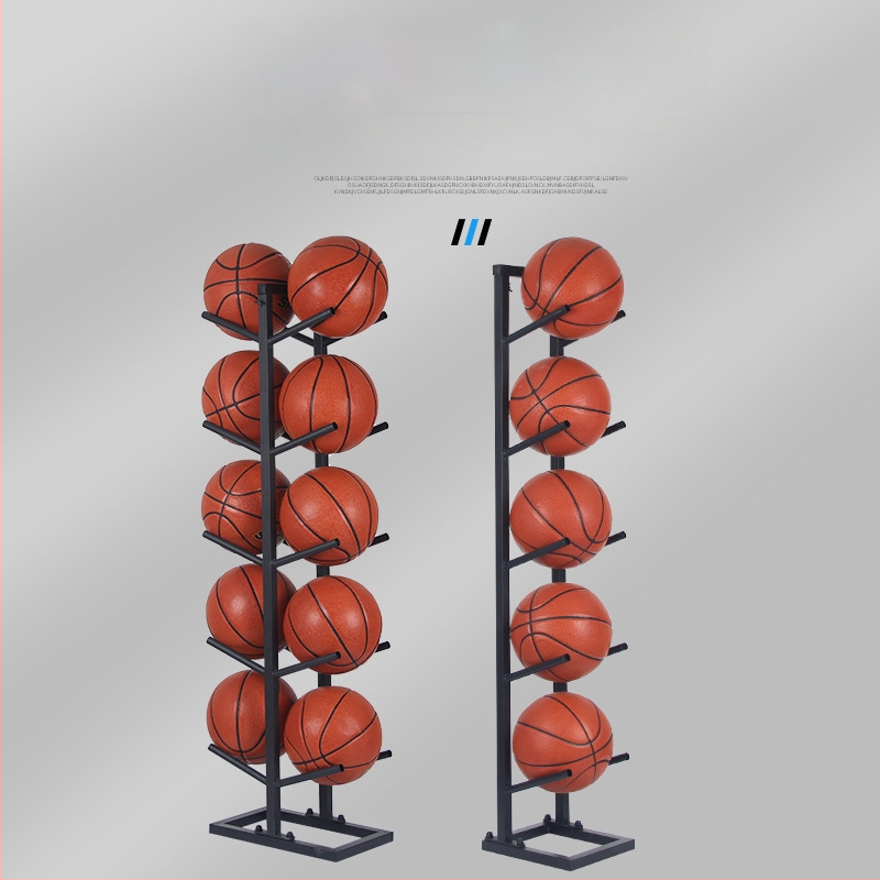 Stativ pentru mingi de baschet, fotbal și volei — structură din oțel, 6 kg, marca Conant, etichetă privată licențiată.