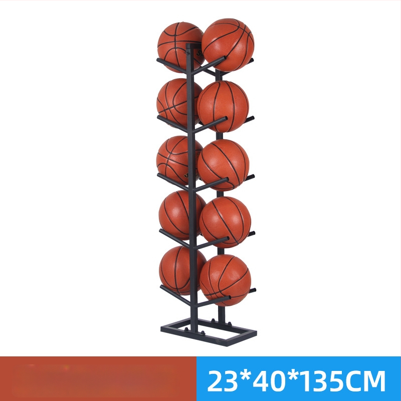 Stativ pentru mingi de baschet, fotbal și volei — structură din oțel, 6 kg, marca Conant, etichetă privată licențiată.