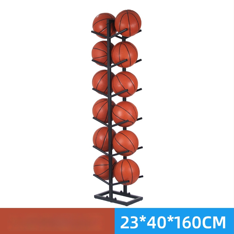 Stativ pentru mingi de baschet, fotbal și volei — structură din oțel, 6 kg, marca Conant, etichetă privată licențiată.