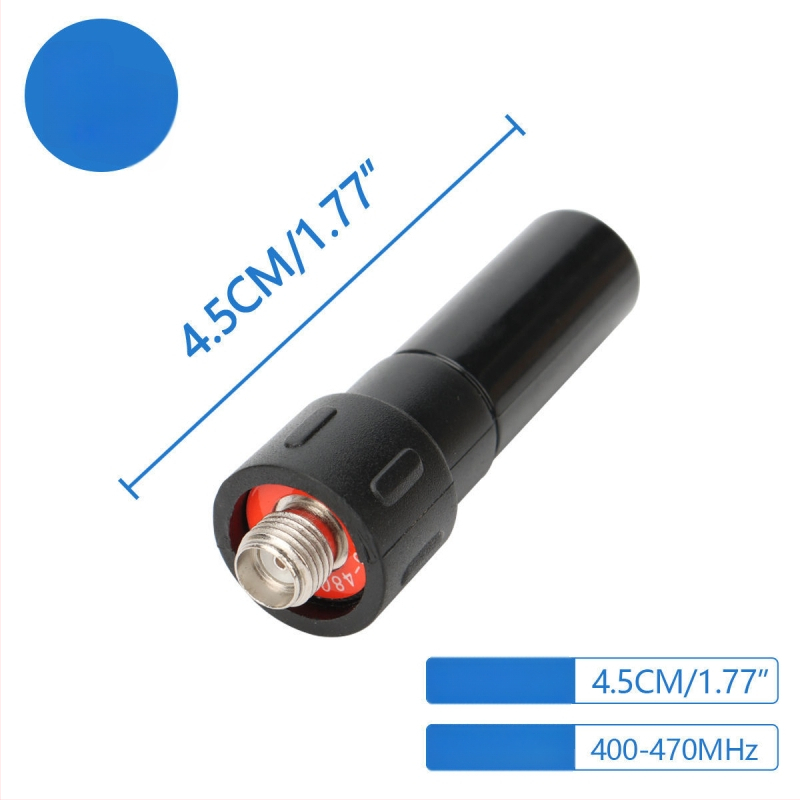 Kézibes rádió antenna SMA női csatlakozóval, kettős sáv 136-174/400-520 MHz, 3-5 km hatótávolság, zajellenállás