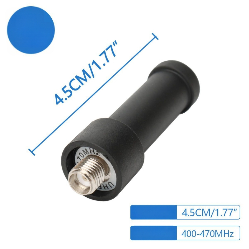 Kézibes rádió antenna SMA női csatlakozóval, kettős sáv 136-174/400-520 MHz, 3-5 km hatótávolság, zajellenállás