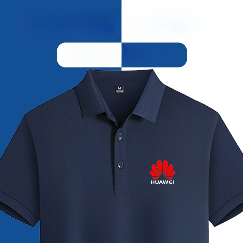 Polokošeľa z mercerizovanej bavlny pre pracovnú uniformu, s vyšitým logom, krátke rukávy, priedušná a odvádzajúca vlhkosť látka.