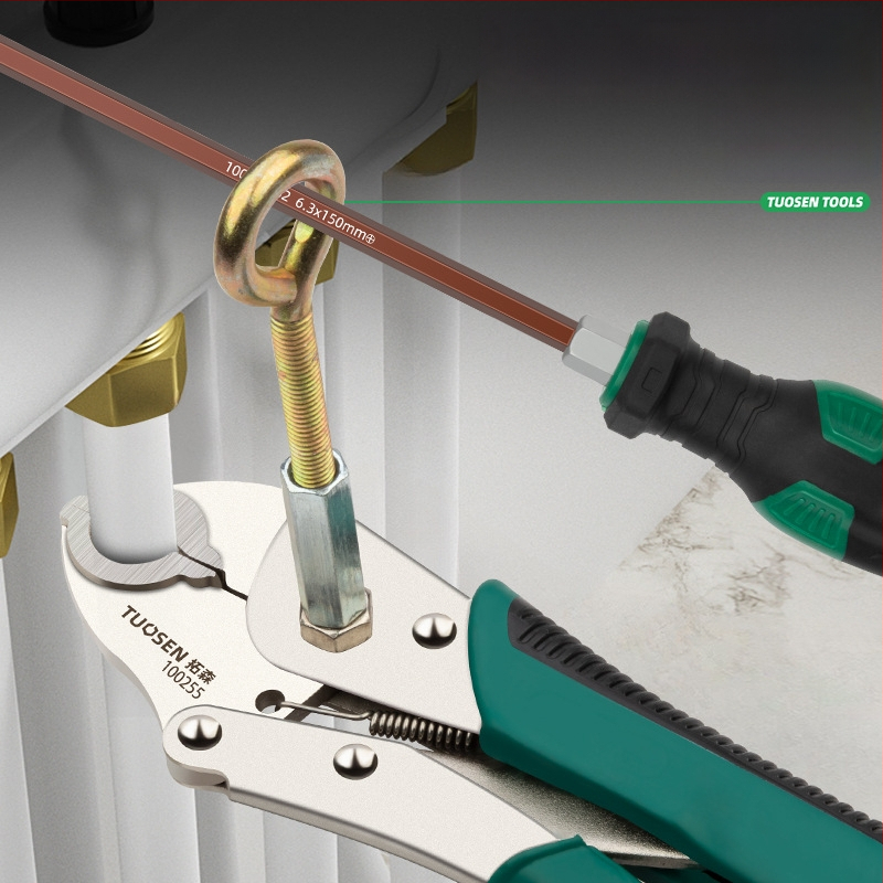 Tuosen kliešte na odstraňovanie rúr podlahového vykurovania, štýl rúrové kliešte, štandardné vlastnosti