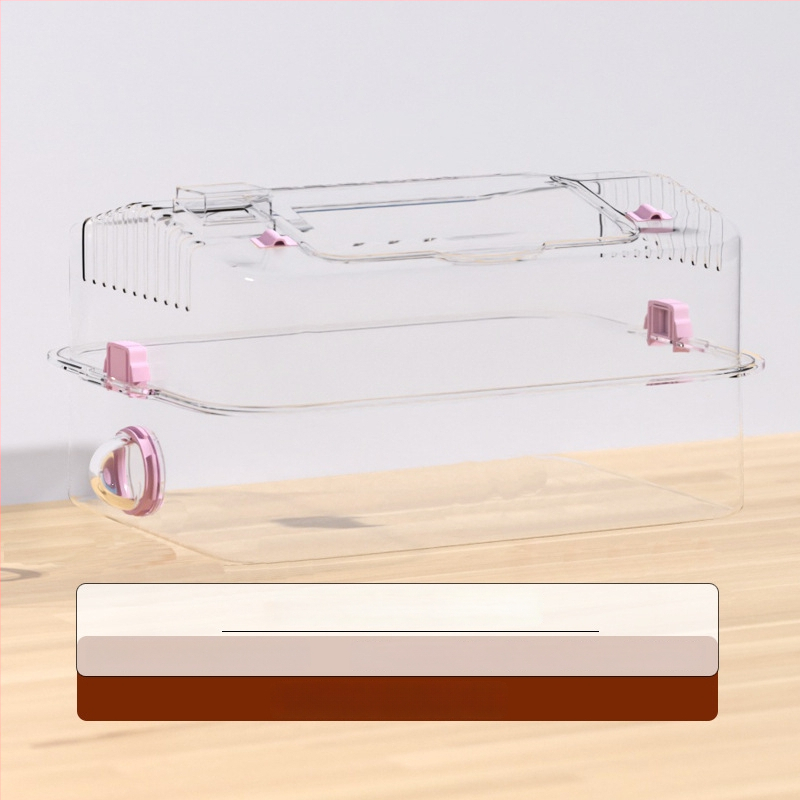 Ακρυλικό κλουβί για χάμστερ, κατάλληλο για όλες τις εποχές, διακοσμητική διαμόρφωση του περιβάλλοντος (Ακρυλικό; Για χάμστερ; Για όλες τις εποχές; Διακοσμητική διαμόρφωση περιβάλλοντος)