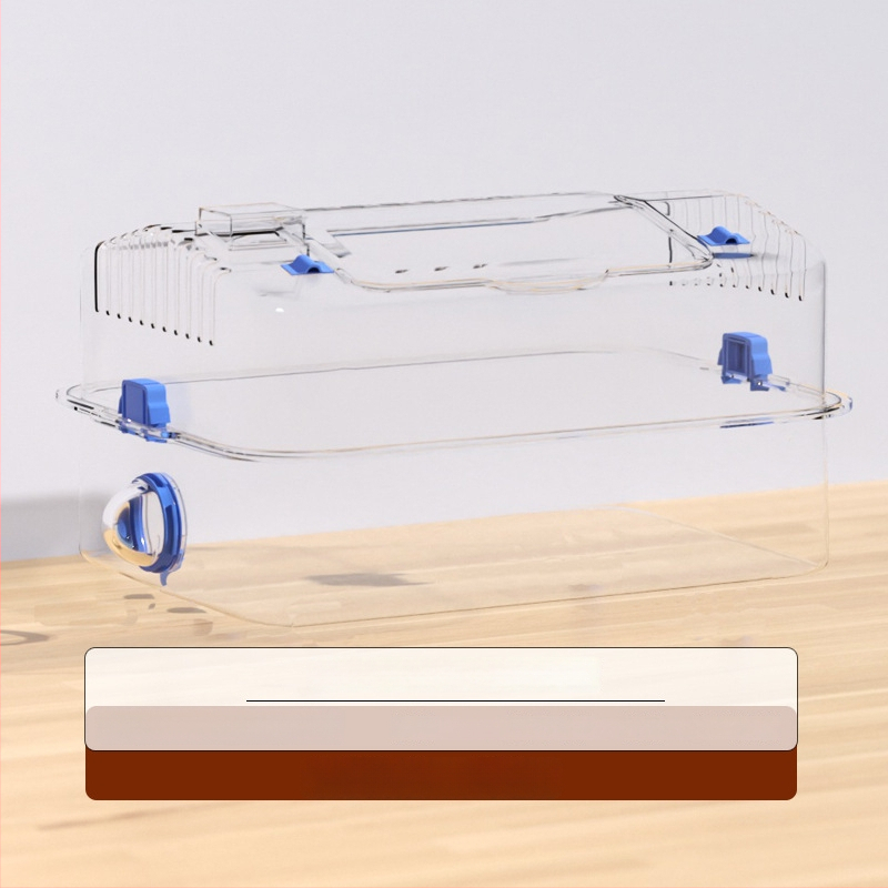 Ακρυλικό κλουβί για χάμστερ, κατάλληλο για όλες τις εποχές, διακοσμητική διαμόρφωση του περιβάλλοντος (Ακρυλικό; Για χάμστερ; Για όλες τις εποχές; Διακοσμητική διαμόρφωση περιβάλλοντος)