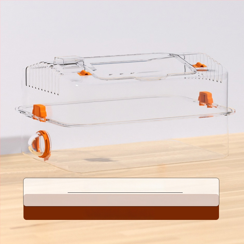 Ακρυλικό κλουβί για χάμστερ, κατάλληλο για όλες τις εποχές, διακοσμητική διαμόρφωση του περιβάλλοντος (Ακρυλικό; Για χάμστερ; Για όλες τις εποχές; Διακοσμητική διαμόρφωση περιβάλλοντος)