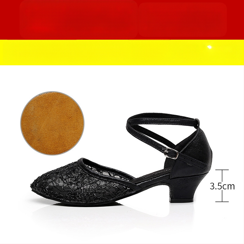 Lanxuan ženske latino plesne cipele, visoka peta, meka potplata, za društvene plesove