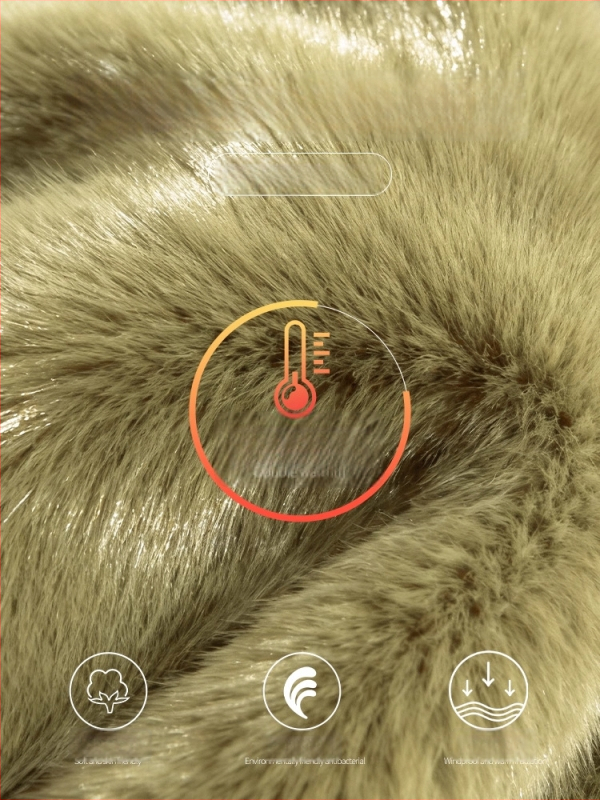 Műszőrmés téli kabát középkorú és idős nőknek | elegáns városi stílus | fő anyag: poliészter (>95%); mintázat: növények és virágok; hossz: 50–65 cm; vasalásmentes kezelés